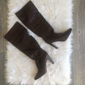 Michael Kors Brown Leather Boots made in Italy